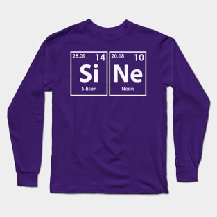 Sine (Si-Ne) Periodic Elements Spelling Long Sleeve T-Shirt